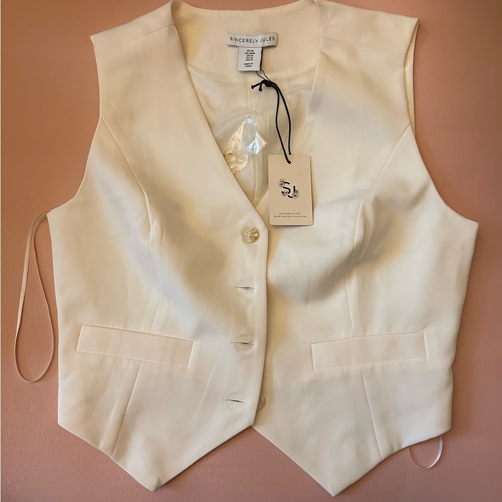 trendy suit vest for women 🤍🤍
